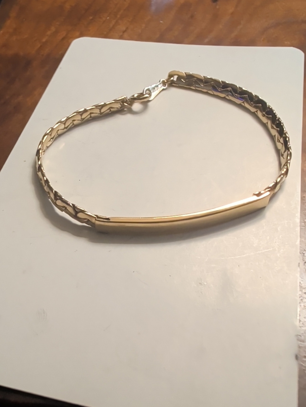 Goldtone Bracelet Simple Feminine preppy timeless classic 3"